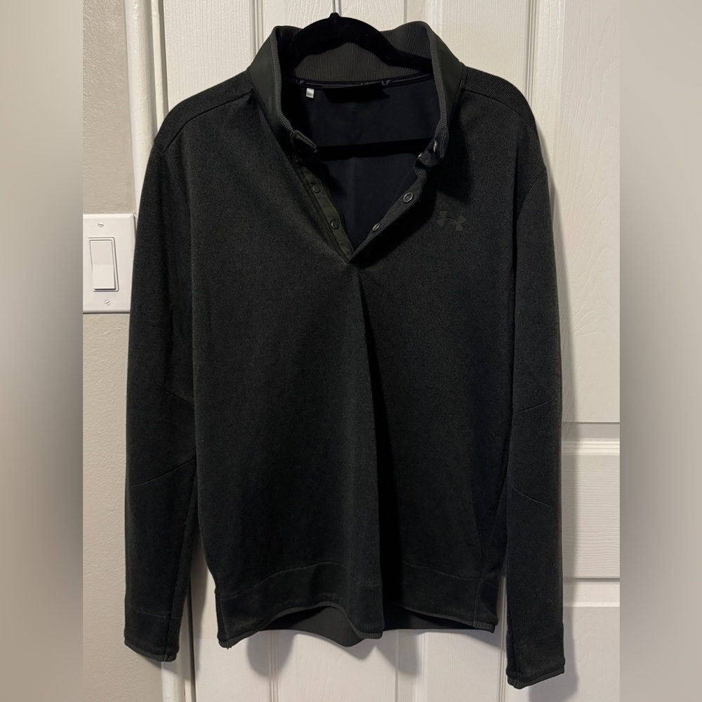Under Armour Men's Dark Green Golf Pull-Over (L)